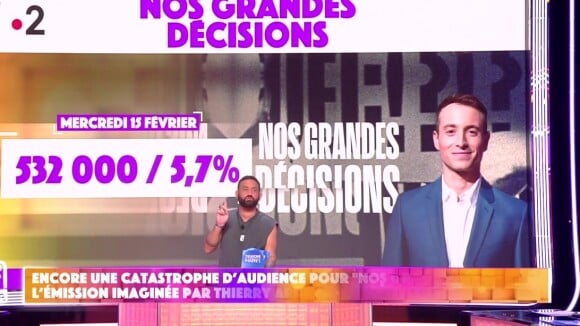 En guerre avec Thierry Ardisson, Cyril Hanouna appelle en direct la patronne de France TV pour réclamer l'arrêt de l'émission d'Hugo Clément