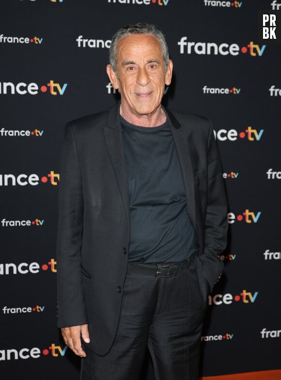 Thierry Ardisson au photocall pour la conférence de presse de rentrée de France TV à la Grande Halle de la Villette à Paris, France, le 11 juillet 2023. © Coadic Guirec/Bestimage