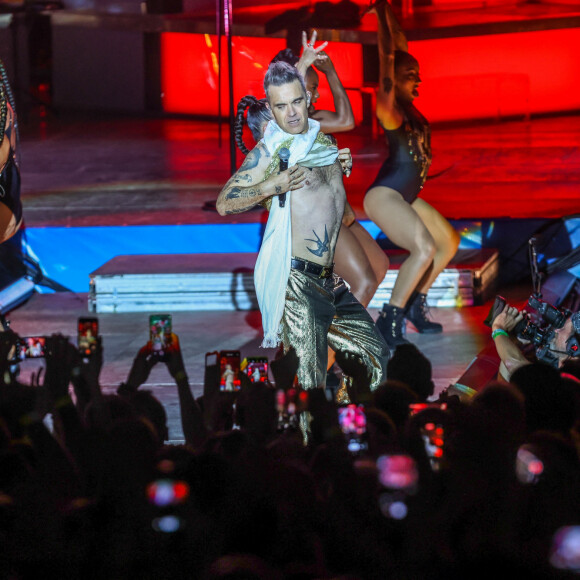 Robbie Williams en concert à Malaga, le 15 juin 2023. © Lorenzo Carnero/Zuma Press/Bestimage