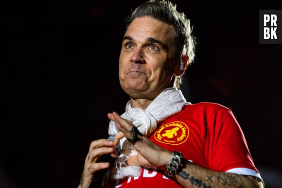 Robbie Williams en concert lors du festival "North Music Fesival" à Porto. Le 28 mai 2023 © Atlantico Press / Zuma Press / Bestimage