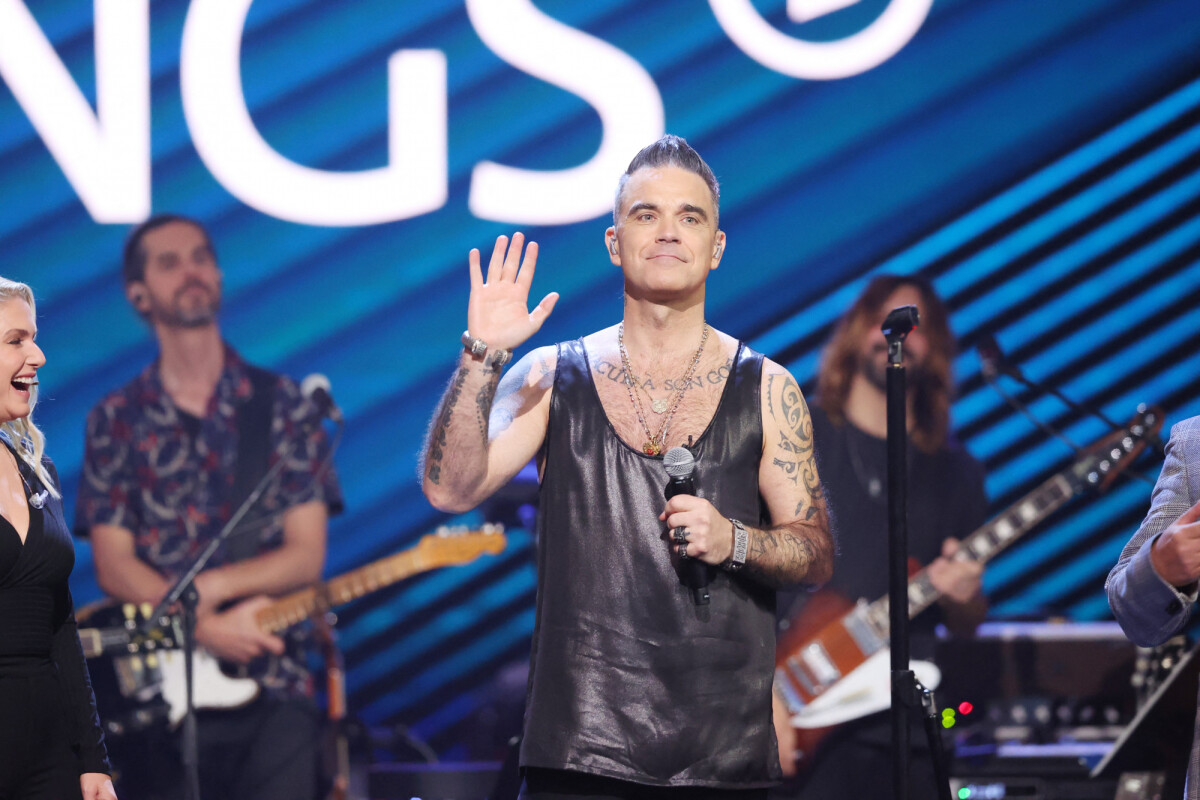 Photo robbie williams dans l mission your songs leipzig le 16