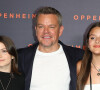 Matt Damon et ses filles Stella et Gia - Première du film "Oppenheimer" au Grand Rex à Paris le 11 juillet 2023. © Coadic Guirec/Bestimage