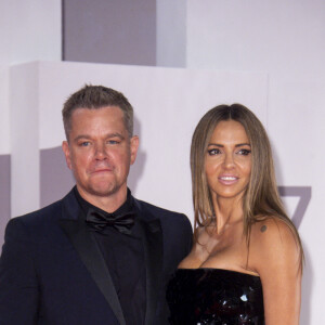 Matt Damon;Luciana Barroso - Première de "The Last Duel" lors du festival international du film de Venise (La Mostra), le 10 septembre 2021.