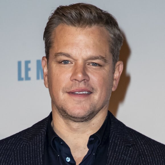 Matt Damon à l'avant-première du film "Le Mans" au cinéma Gaumont Champs-Élysées à Paris, France, le 6 octobre 2019. © Olivier Borde/Bestimage