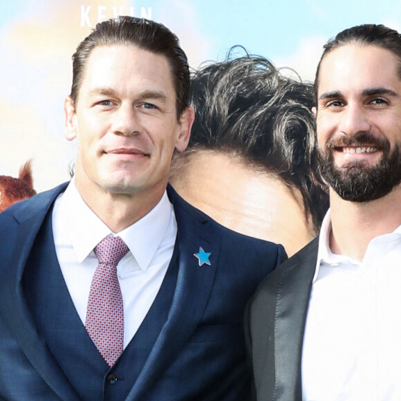 Shay Shariatzadeh,John Cena,Seth Rollins,Becky Lynch at Los Angeles Premiere Of Universal Pictures' 'Dolittle' held at the Regency Village Theatre on January 11, 2020 in Westwood, Los Angeles, California, United States. Photo by Xavier Collin/Image Press Agency/Splash News/ ABACAPRESS.COM 