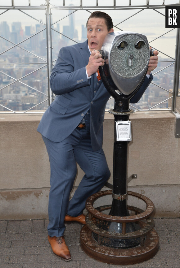 John Cena at a public appearance for Bumblebee Cast Light Up Empire State Building for Make-A-Wish Foundation, The Empire State Building, New York City, NY, USA on December 20, 2018. Photo by Kristin Callahan/Everett Collection/ABACAPRESS.COM 