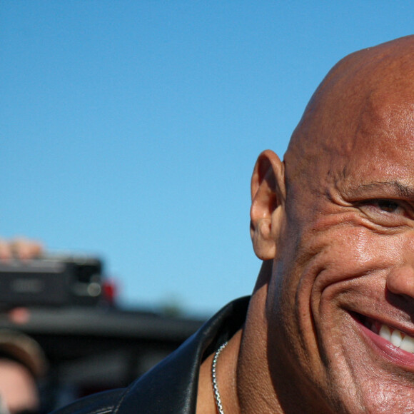 Master of Ceremonies Dwayne \"The Rock\" Johnson prepares to issue the start command at the 66th Annual Daytona 500 at the Daytona International Speedway on Monday February 19, 2024 Daytona, FL. Photo by Mike Gentry/UPI/ABACAPRESS.COM 