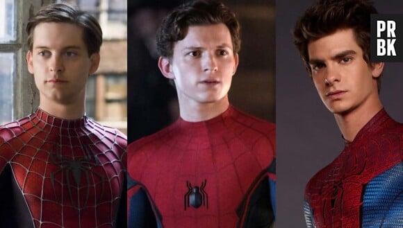 Tom Holland, Tobey Maguire et Andrew Garfield.