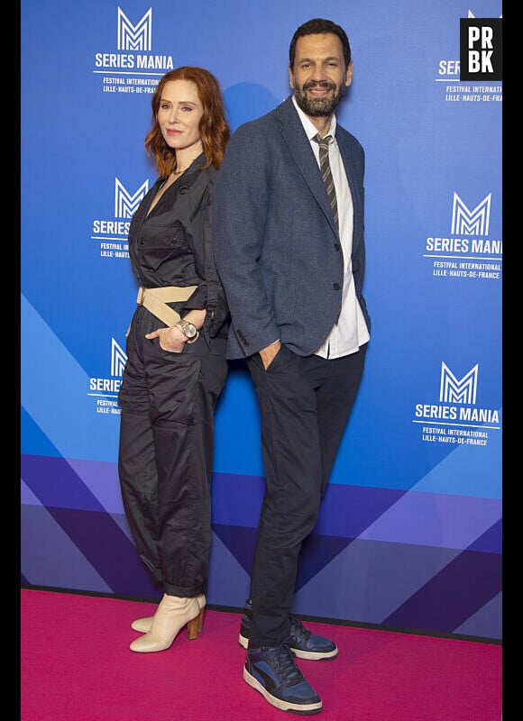 Audrey Fleurot, Mehdi Nebbou de la série HPI - 6 ème édition du Festival Séries Mania à Lille, France, le 18 mars 2023. © Christophe Aubert via Bestimage