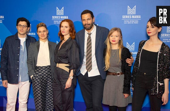 Le casting de la série HPI au Festival Séries Mania à Lille le 18 mars 2023. © Christophe Aubert via Bestimage


