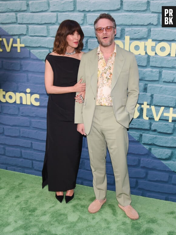 Rose Byrne et Seth Rogen à la première de la série "Platonic" à Los Angeles, le 10 mai 2023.