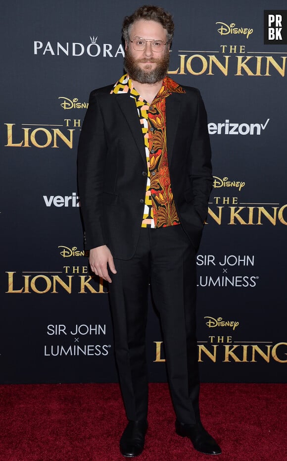 Seth Rogen à la première de The Lion King au théâtre Dolby dans le quartier de Hollywood à Los Angeles, le 9 juillet 2019