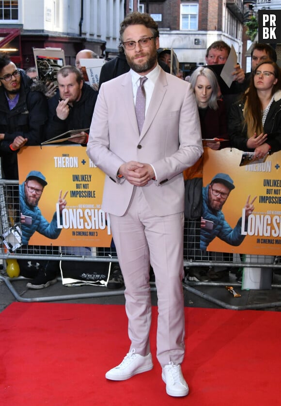 Seth Rogen à la première de Long Shot au cinéma Curzon dans le quartier de Mayfair à Londres, le 25 avril 2019