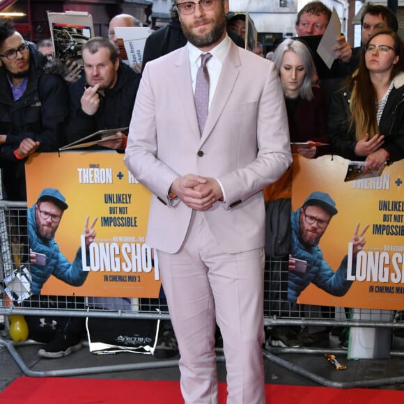 Seth Rogen à la première de Long Shot au cinéma Curzon dans le quartier de Mayfair à Londres, le 25 avril 2019