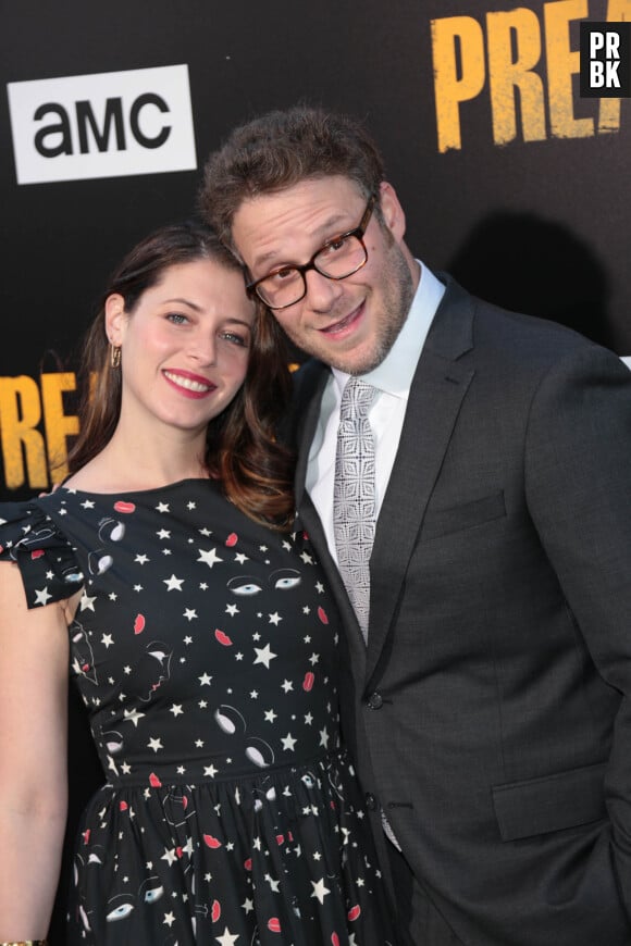 Seth Rogen et sa femme Lauren Miller - Première de la saison 2 de la série "Preacher" à Los Angeles le 20 juin 2017.