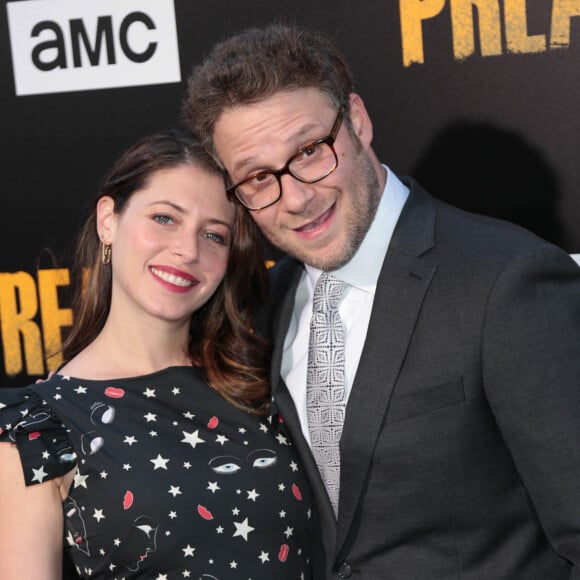 Seth Rogen et sa femme Lauren Miller - Première de la saison 2 de la série "Preacher" à Los Angeles le 20 juin 2017.