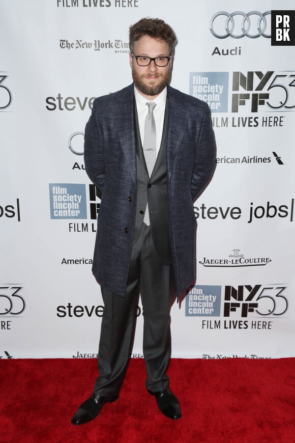 Seth Rogen à la première de 'Steve Jobs' à New York, le 3 octobre 2015