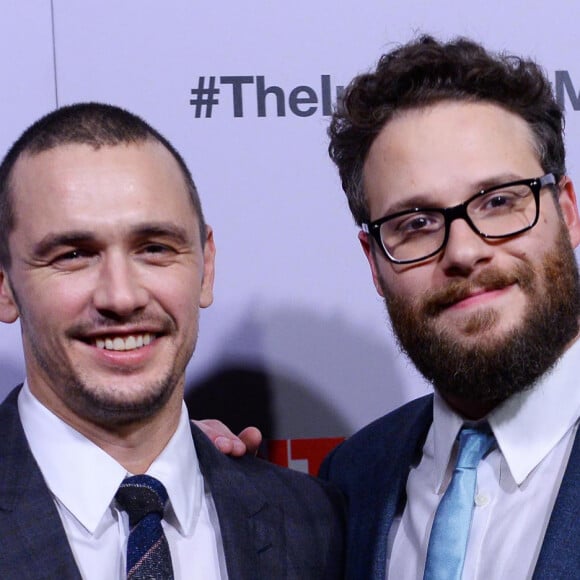 James Franco et Seth Rogen à la première de "The Interview" à Los Angeles le 11 décembre 2014