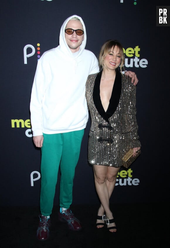 Pete Davidson, Kaley Cuoco à la première du film "Meet Cute" à New York, le 20 septembre 2022.  Celebrities at the premiere of "Meet Cute" in New York. September 20th, 2022. 