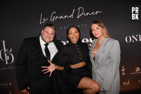 Nicolas Scuderi et Daniela Pinto (Nicocapone), Kat Graham - Soirée du Grand Dîner "Trophée Forbes" au Four Seasons Hôtel George V Paris. © Coadic Guirec - Rachid Bellak / Bestimage