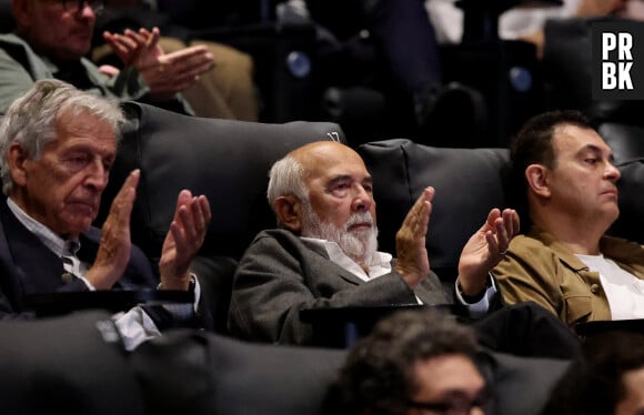 Gérard Jugnot bouleversé lors de l'hommage rendu à Michel Blanc lors de la soirée de clôture de la 6ème édition du festival Cinéroman à Nice, France, le 5 octobre 2024. © Bebert-Jacovides/Bestimage