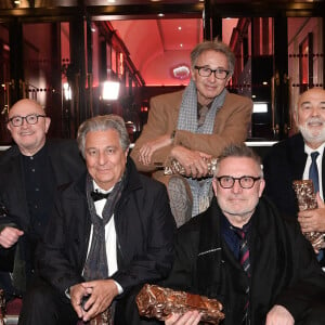 Marie-Anne Chazel, Michel Blanc, Christian Clavier, Thierry Lhermitte, Bruno Moynot, Gerard Jugnot et Josiane Balasko le 12 mars 2021 lors des César. Photo David Niviere/Pool/ABACAPRESS.COM