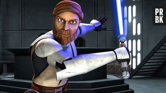 Ewan McGregor prêt à porter l'armure de Obi-Wan Kenobi vue dans The Clone Wars