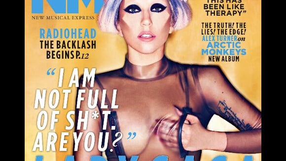 Lady Gaga ... toute nue en couverture de NME Magazine