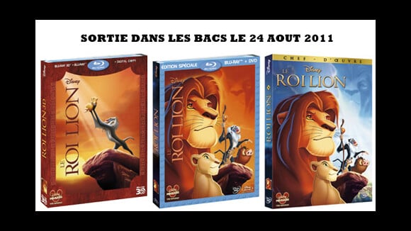 EXCLU VIDEO - Le Roi Lion en Blu-Ray 3D, Blu-Ray et DVD : sortie aujourd'hui dans les bacs