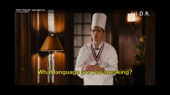 VIDEO - Gad Elmaleh, cuisinier déjanté dans Jack et Julie aux côtés d'Al Pacino et Adam Sandler