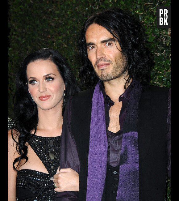 Katy Perry et Russell Brand tout sourire ...