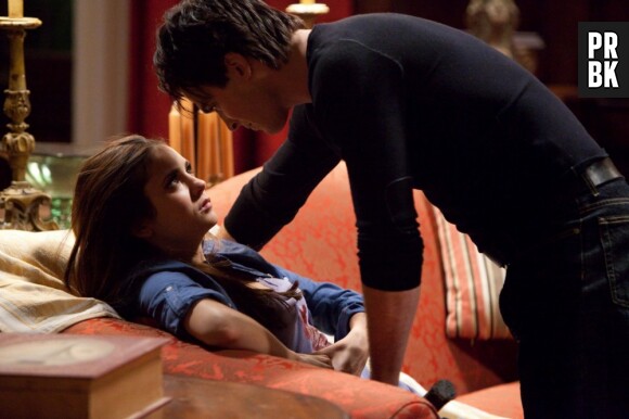 Katherine et Damon dans la saison 2 de Vampire Diaries