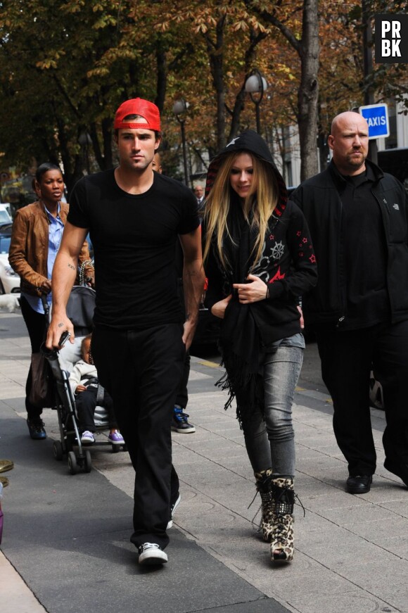 Avril et Brody à Paris en septembre 2011
