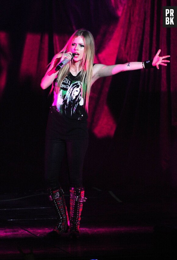 Avril Lavigne lors de son concert à Paris en septembre 2011