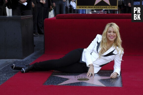 Shakira, avec son étoile sur le Walk of Fame