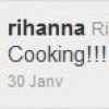 Rihanna qui annonce la couleur sur son Twitter
