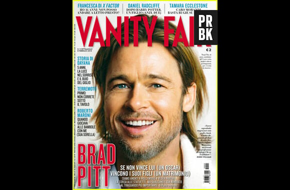 Brad Pitt en couverture de Vanity Fair Italia