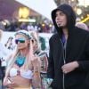 Paris Hilton et son boyfriend Afrojack à Coachella 2012