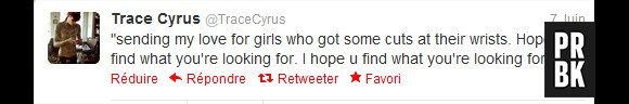 Le frère de Miley Cyrus avouerait-il que sa soeur se mutile ?