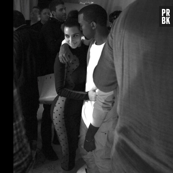 Kim Kardashian et Kanye West in love à Paris