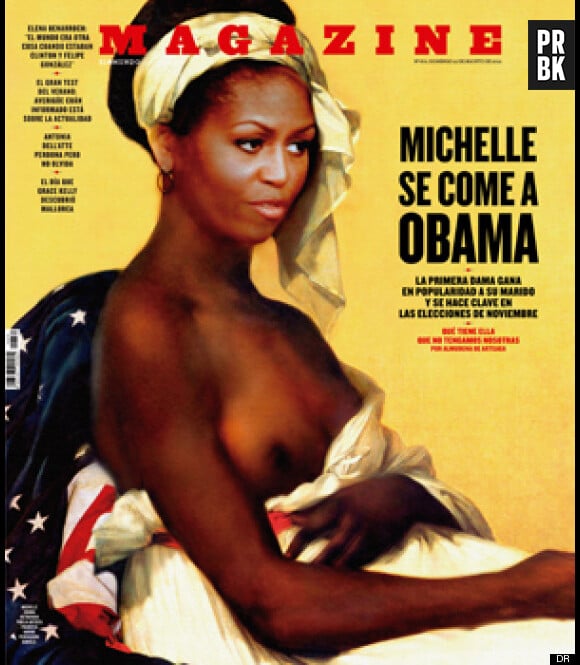 Michelle Obama, en mode esclave en Une d'un mag' espagnol !