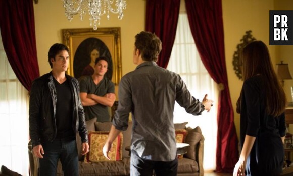 Prises de tête entre Stefan et Damon dans l'épisode 5 de la saison 4 de Vampire Diaries