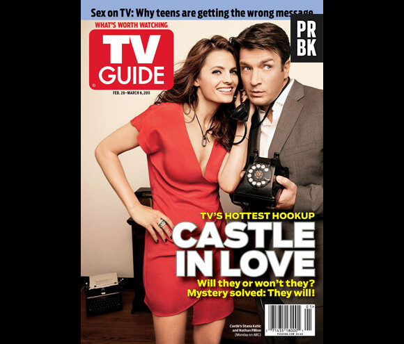 Nathan Fillion et Stana Katic en une de TV Guide en mars 2011