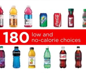 Coca-Cola propose près de 180 produits peu caloriques