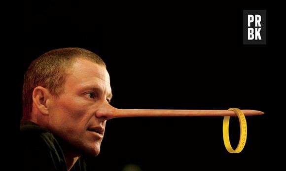 Lance Armstrong transformé en Pinocchio par Andrew Corsello pour GQ