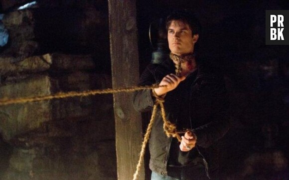 Damon retenu en otage dans Vampire Diaries