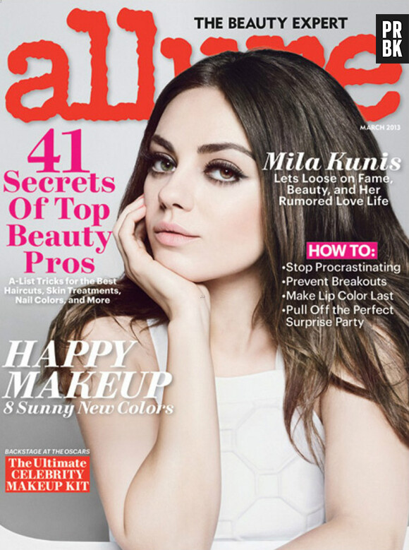 Mila Kunis se le joue sexy et secrète en couv du magazine Allure
