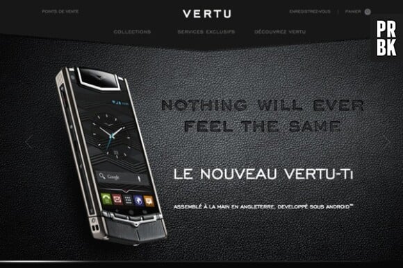 Le portable de luxe de Vertu au prix de 7900€