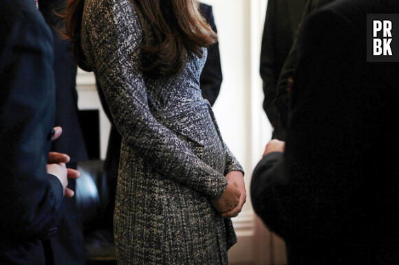 Kate Middleton, à Londres ce 19 février, a enfin du bidon !
