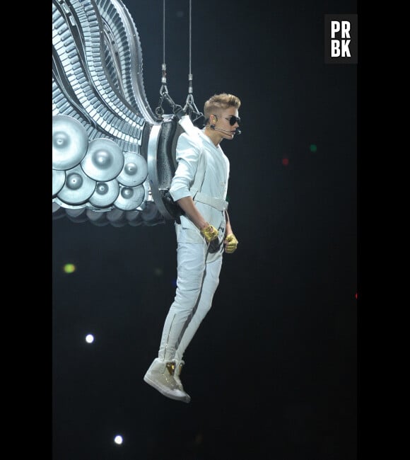 Justin Bieber s'est pris pour un oiseau à Bercy
